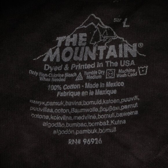 The Mountain Raven Shirt Mens Large Brown 100% Cotton Short Sleeve Pullover - Picture 8 of 12